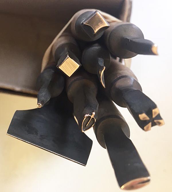 OOKBINDERS LETTERING TOOLS,